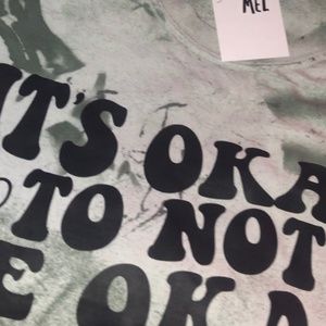 “It’s okay not to be okay” Oversized T-Shirt